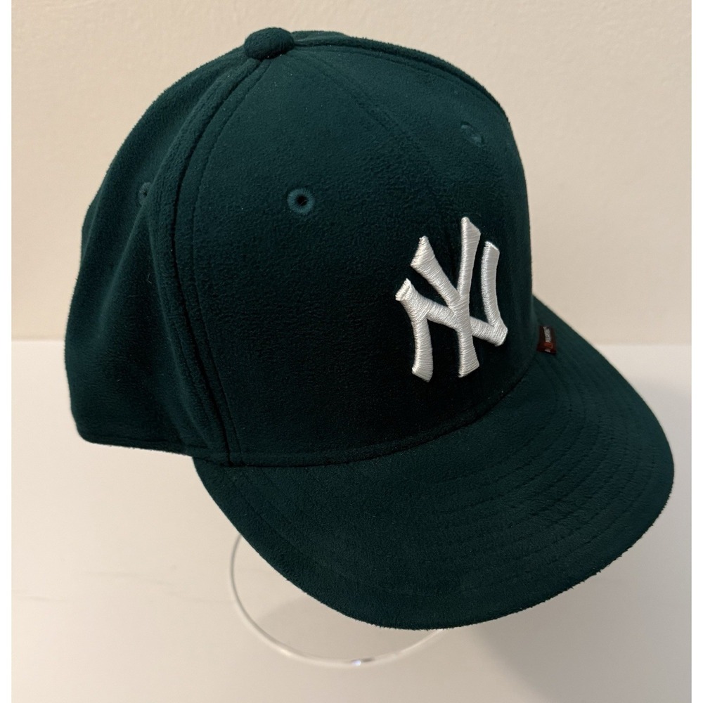 New‎ York NY Yankees New Era Polartec Green Fitted Cap Hat 7 3/4